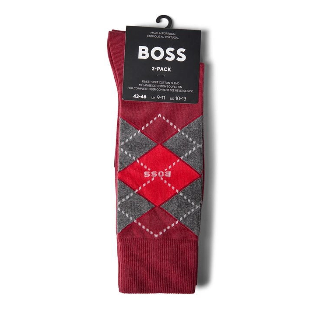 Hugo Boss 2P RS Argyle CC 10244703 01 - Red
